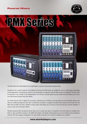 PMX Series Brochure - Wharfedale Pro