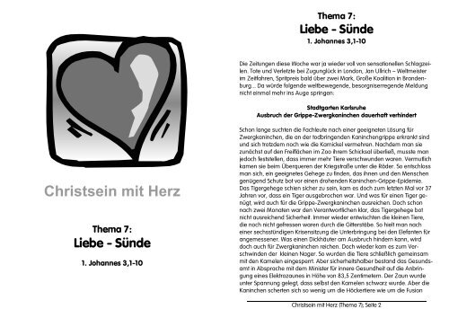 Liebe - Sünde - markus