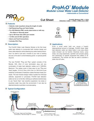 ProH2O Module Cut Sheet.pdf - Safe Fire Detection Inc.