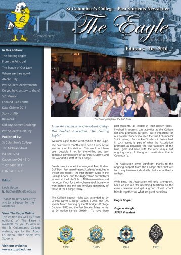 Past Students Newsletter Edition 4 - St Columban's College