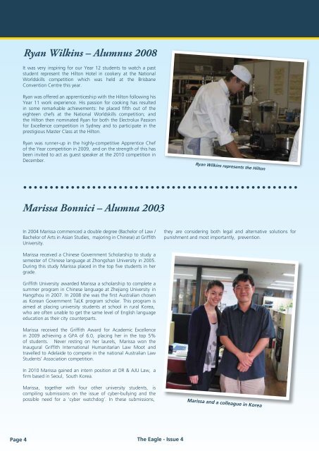Past Students Newsletter Edition 4 - St Columban's College