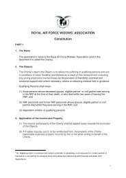 constitution (PDF 98KB) - RAF Benevolent Fund