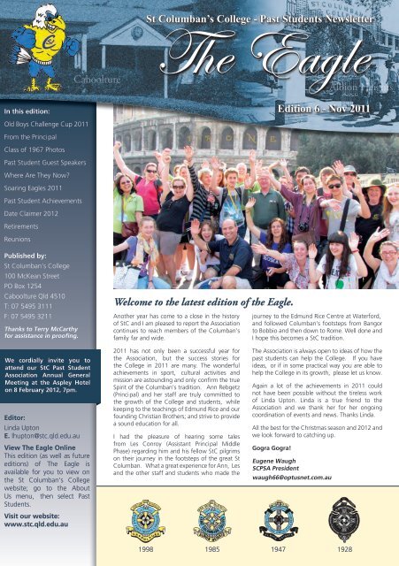 Past Students Newsletter Edition 4 - St Columban's College