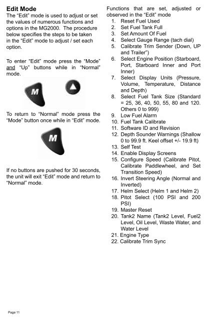 Owner's Manual - Faria Instruments