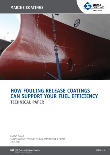 how fouling release coatings can support your fuel efficiency - skcm.nl