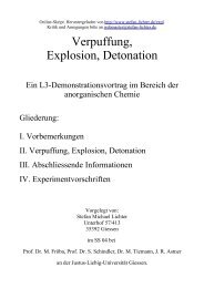Verpuffung, Explosion, Detonation - stefan-lichter.de