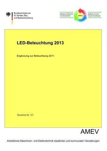 LED Beleuchtung 2013 - Arbeitskreis Maschinen