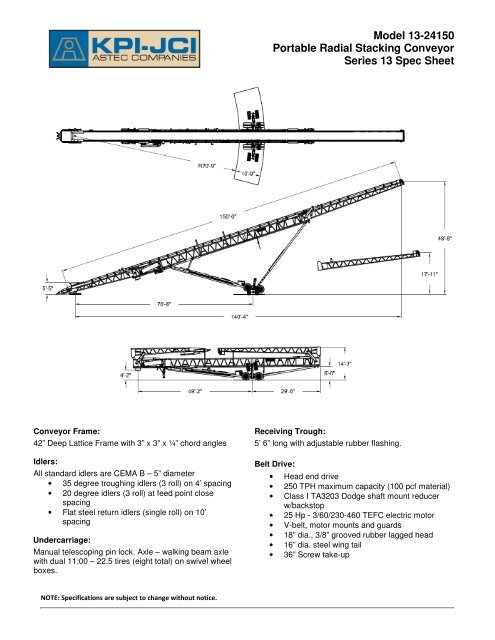 Spec Sheet - KPI-JCI