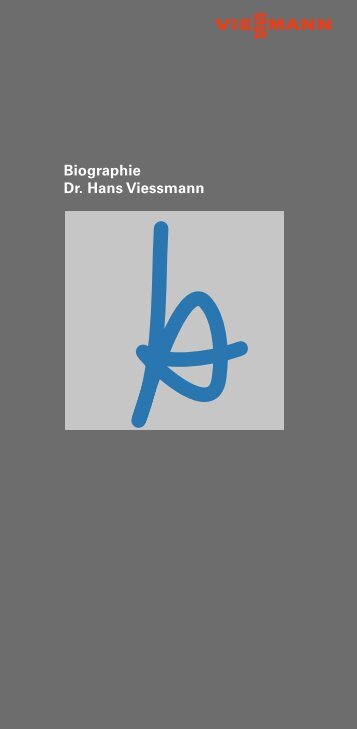Biographie Dr. Hans Viessmann