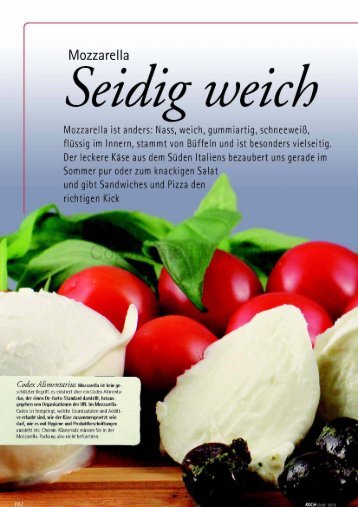 Mozarella – Seidig weich - Gizlog.de