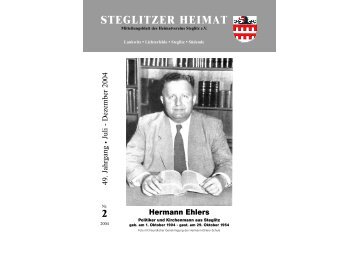 STEGLITZER HEIMAT - Heimatverein Steglitz