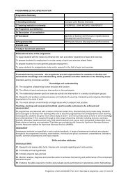 PROGRAMME DETAIL SPECIFICATION Programme Summary 1 ...