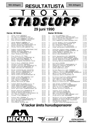 1990 - Trosa Stadslopp