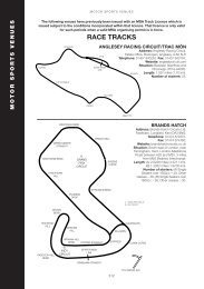 RACE TRACKS - East Midlands Association of Motor Clubs Ltd.