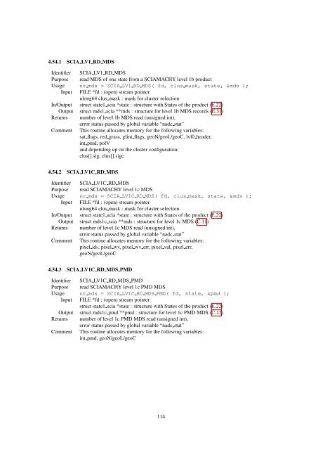 Reference Manual of the nadc-tools API and Libraries - SRON