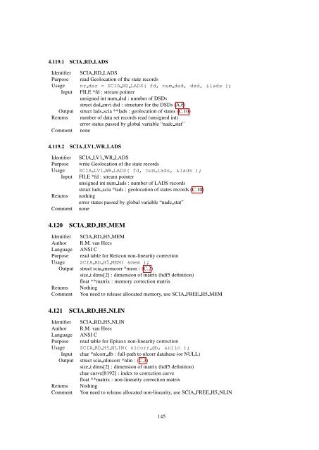 Reference Manual of the nadc-tools API and Libraries - SRON