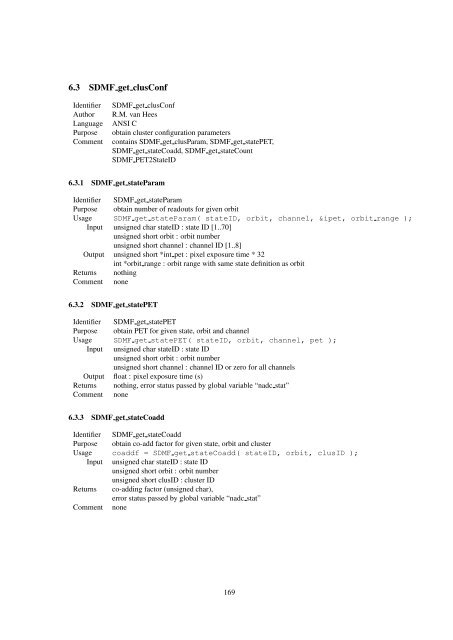 Reference Manual of the nadc-tools API and Libraries - SRON