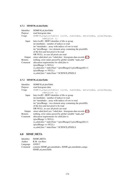 Reference Manual of the nadc-tools API and Libraries - SRON