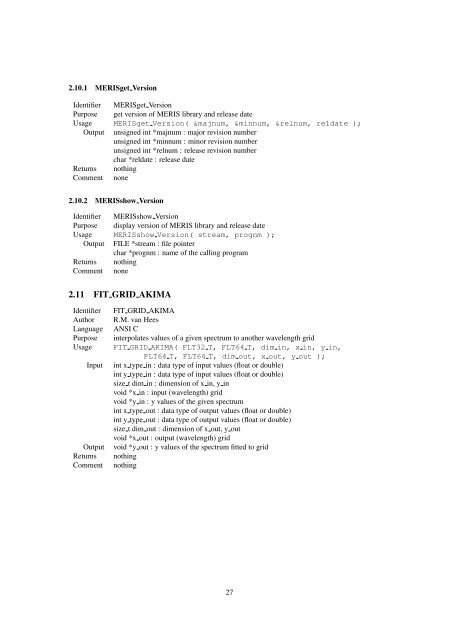 Reference Manual of the nadc-tools API and Libraries - SRON