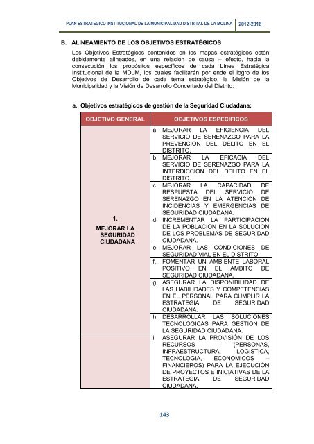 plan estrategico institucional 2012 - 2016 alcalde - Municipalidad de ...