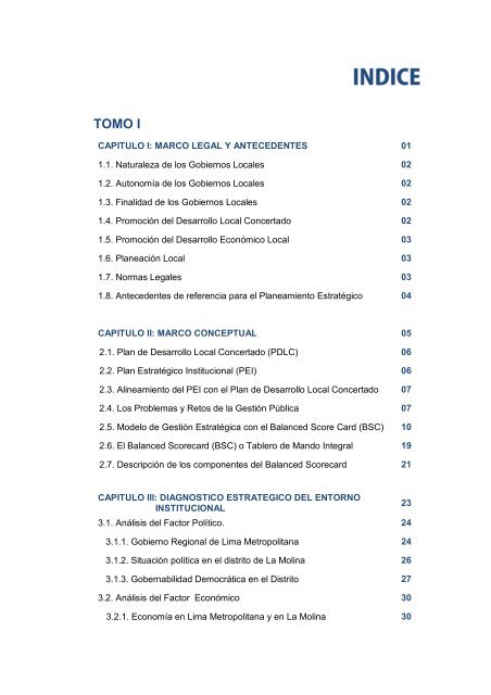 plan estrategico institucional 2012 - 2016 alcalde - Municipalidad de ...