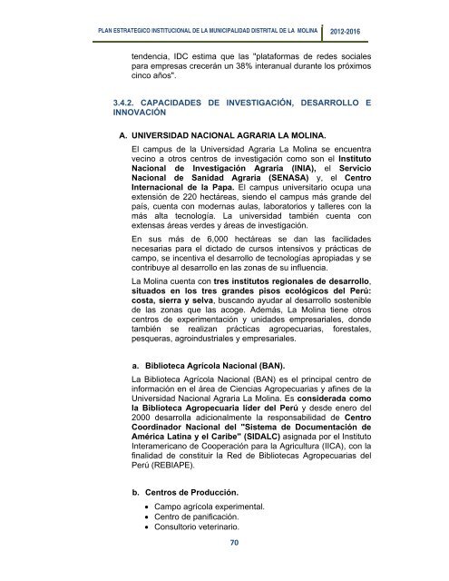 plan estrategico institucional 2012 - 2016 alcalde - Municipalidad de ...