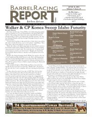 6/11 - Barrel Racing Report