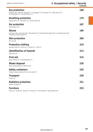 2. Occupational safety / Security - Wenk Lab Tec