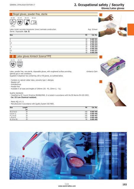 2. Occupational safety / Security - Wenk Lab Tec