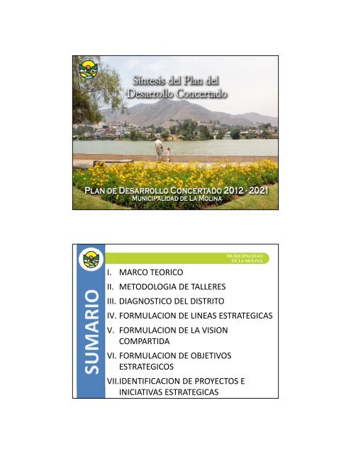 objetivos estrategicos - Municipalidad de La Molina