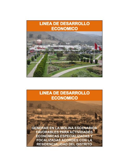 objetivos estrategicos - Municipalidad de La Molina