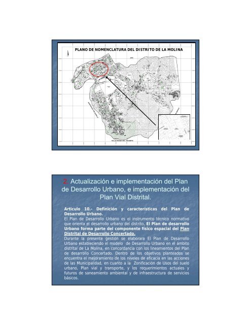 objetivos estrategicos - Municipalidad de La Molina