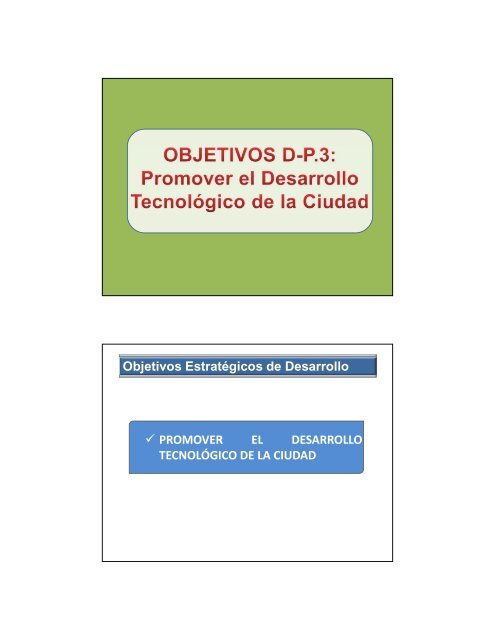 objetivos estrategicos - Municipalidad de La Molina