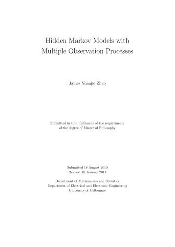 Hidden Markov models with multiple observation processes