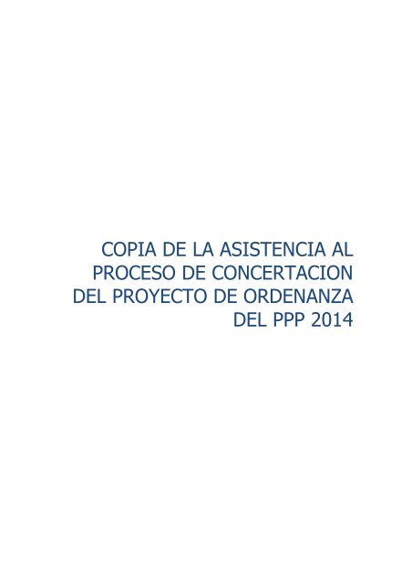 ConcertaciÃ³n del Proyecto de Ordenanza del Proceso de ...