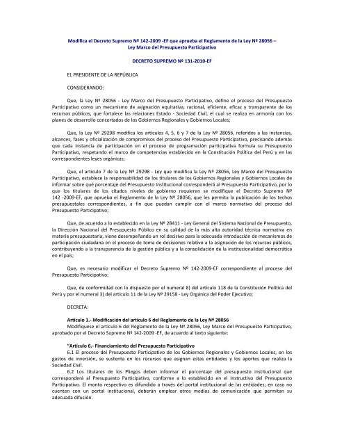 ConcertaciÃ³n del Proyecto de Ordenanza del Proceso de ...