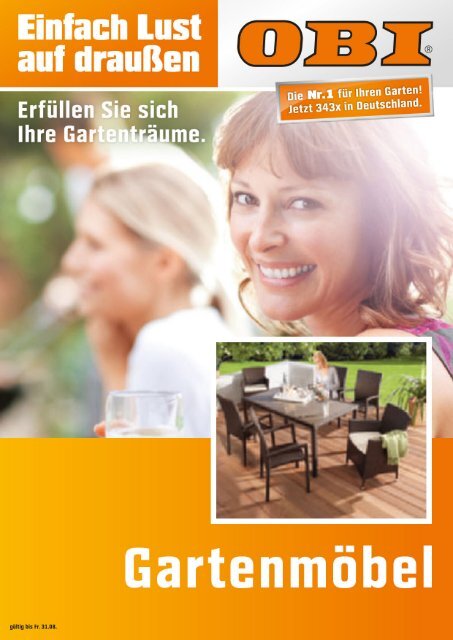 Einfach Garten und Terrasse aufmöbeln. - OBI Baumarkt Franken