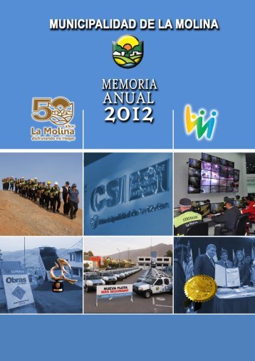 MEMORIA ANUAL - Municipalidad de La Molina