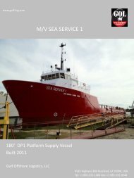 M/V SEA SERVICE 1 - Gulf Offshore Logistics