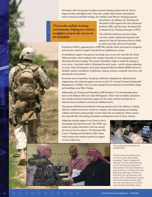 Technical Services Magazine Ã¢Â€Â¢ Fall 2006 - Northrop Grumman ...