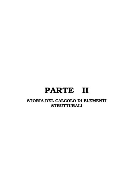 storia del calcolo di elementi strutturali