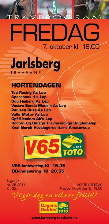 program - Jarlsberg Travbane