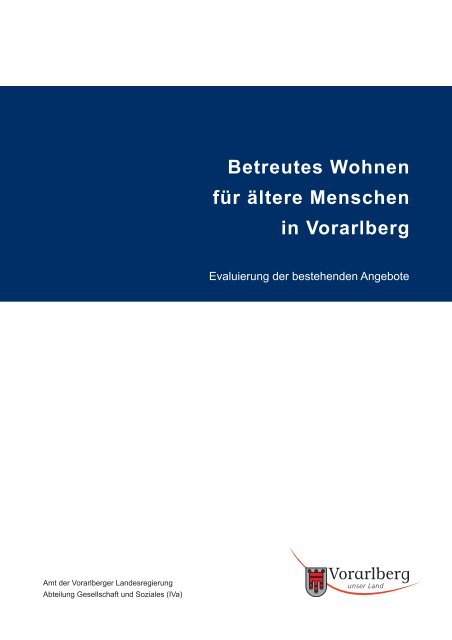 Betreutes Wohnen fÃ¼r Ã¤ltere Menschen in Vorarlberg