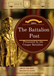 The Battalion Post Issue 1: September - November