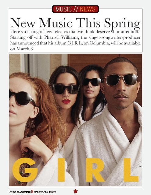 CUSP Magazine: Spring Issue 2014