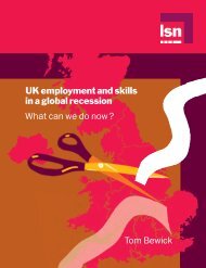 UK employment and skills in a global recession - What can we do ...