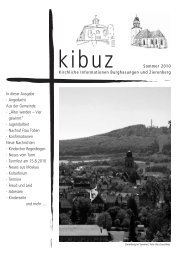 kibuz Sommer 2010 Kirchliche Informationen ... - Kirche Zierenberg