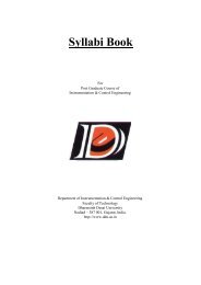 Syllabi Book - Dharmsinh Desai University