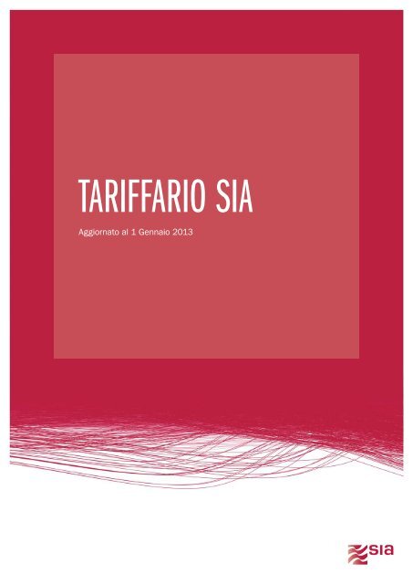 Tariffario Servizi Istituzionali SIA (256 KB)