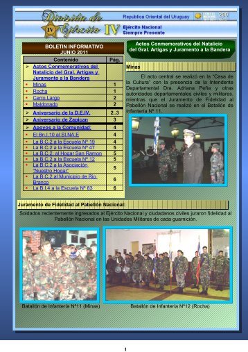 JUNIO 2011 - EjÃ©rcito Nacional